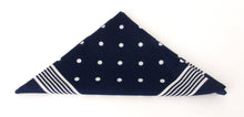 Navy White Dot Bandana / Kerchief by Van Buck