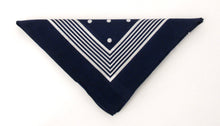 Navy White Dot Bandana / Kerchief by Van Buck