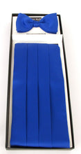 Royal Blue Cummerbund & Bow Tie Set by Van Buck