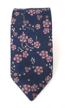 Pink Floral Patterned Tie by Van Buck