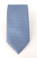 Blue Neat Squares Tie by Van Buck