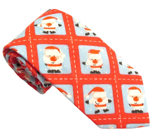 Christmas Santa Stamp Tie by Van Buck