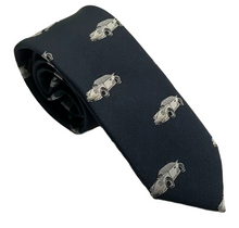 Silver Porsche 911 Sports Car Tie by Van Buck
