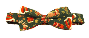 Green Festive Christmas Bow Tie by Van Buck