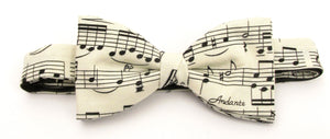 Sheet Music Bow Tie