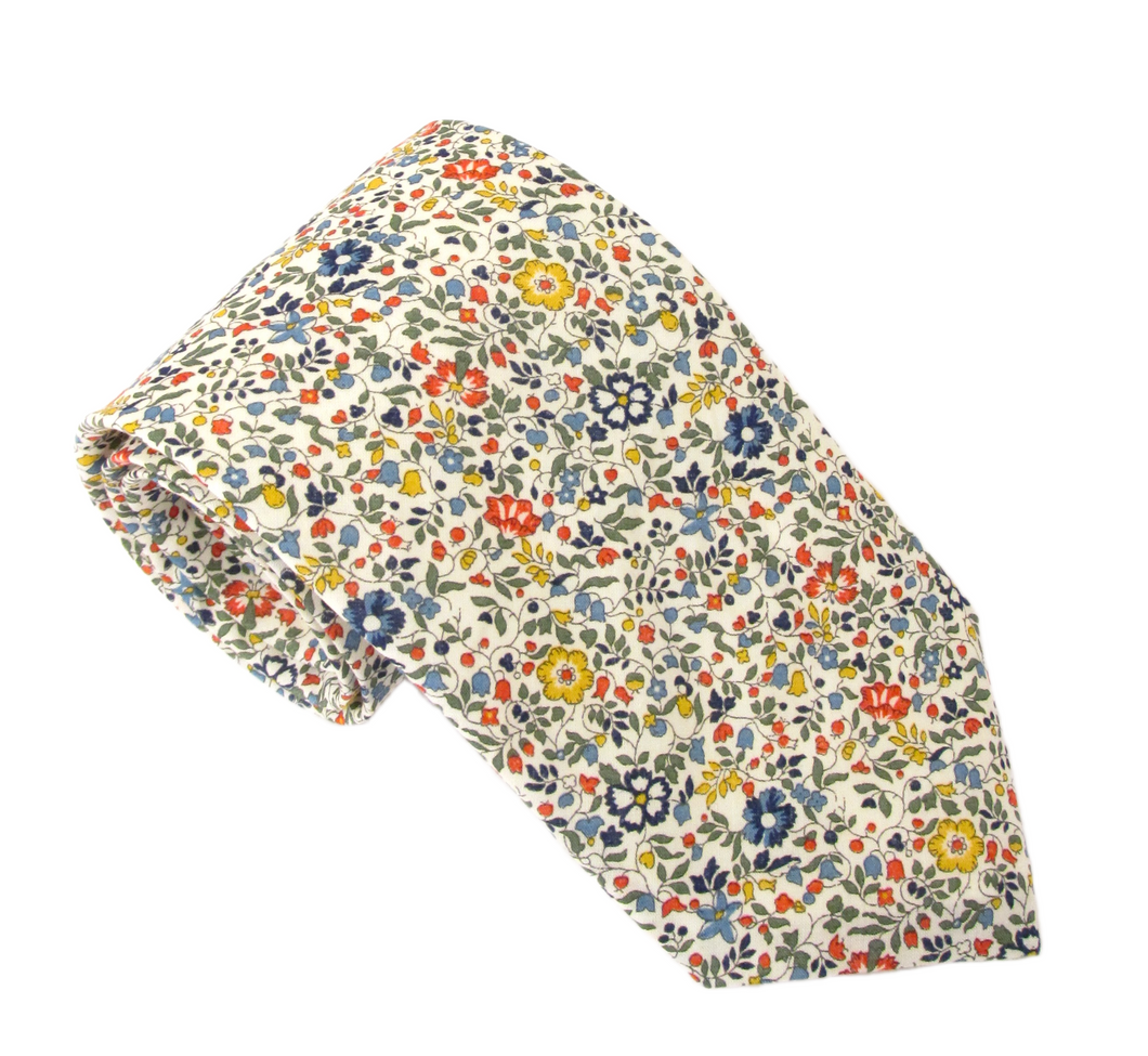 Katie & Millie Multi Cotton Tie Made with Liberty Fabric