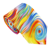Light Multi Swirl Novelty Cotton Tie by Van Buck
