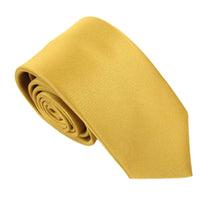 Old Gold Satin Wedding Tie by Van Buck