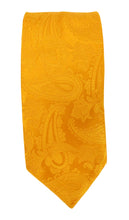 Orange Large Paisley Silk Tie SALE