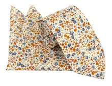Phoebe Orange Cotton Tie & Pocket Square Made with Liberty Fabric