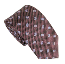 Pink Small Teardrop Paisley Red Label Silk Tie by Van Buck