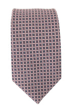 Pink Geometric Tie by Van Buck