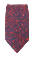 Red Large Paisley Tie by Van Buck