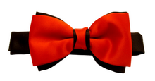Red & Black Two Tone Bow Tie by Van Buck