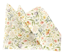 Robyn Emily Sage Green Cotton Tie & Pocket Square Made with Liberty Fabric