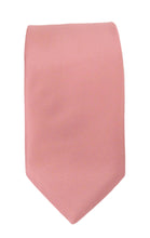 Rose Pink Satin Wedding Tie by Van Buck