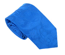 Royal Blue Large Paisley Silk Tie SALE
