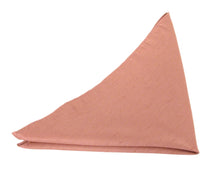 Rust Slub Plain Tie and Pocket Square Set by Van Buck