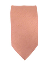 Rust Slub Plain Tie and Pocket Square Set by Van Buck