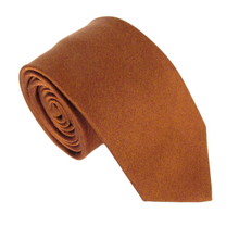 Dark Rust Soho Silk Wedding Tie by Van Buck