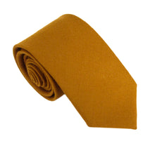 Tan Wool Tie by Van Buck