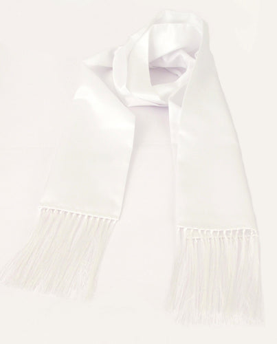 White Classic Dress Scarf