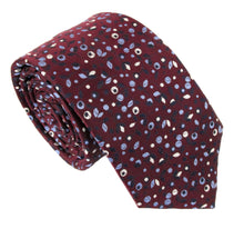 Wine Blue Berries London Silk Tie by Van Buck