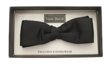 Black Slim Bow Tie by Van Buck