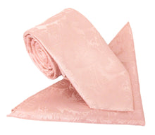 Deep Rose Paisley Tie & Pocket Square by Van Buck