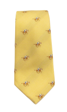 Yellow Horse Racing Silk Tie by Van Buck