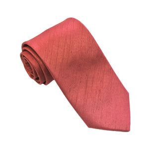 Strawberry Slub Plain Tie by Van Buck