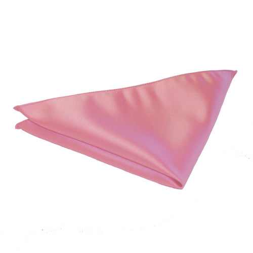 Rose Pink Satin Pocket Square by Van Buck