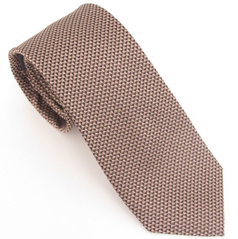 Van Buck London Plain Beige Silk Tie