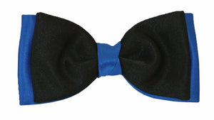 Black & Royal Blue Bow Tie by Van Buck