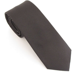 Van Buck London Plain Black Silk Tie