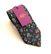 Berry Garden Tie & Trouser Braces Set Made with Liberty Fabric