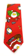 Red Santa Christmas Tie by Van Buck