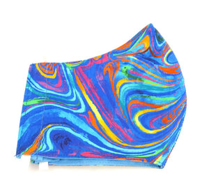 Multicoloured Swirl Face Covering