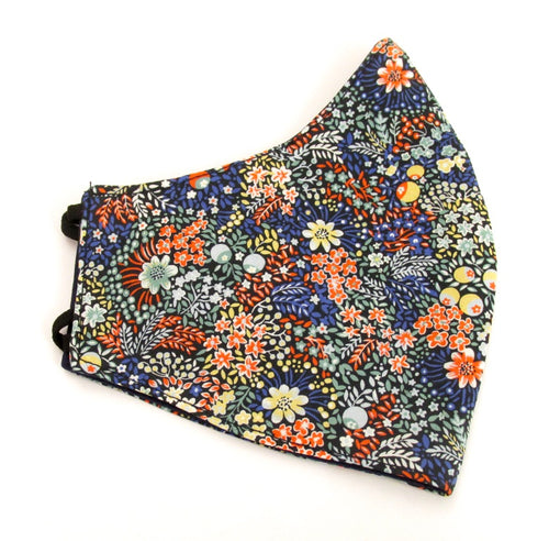Elderberry Cotton Face Covering / Mask Made with Liberty Fabric