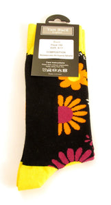 Van Buck Limited Edition Yellow Floral Socks