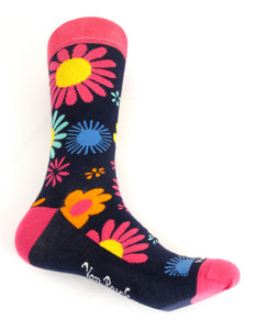 Van Buck Limited Edition Pink Floral Socks