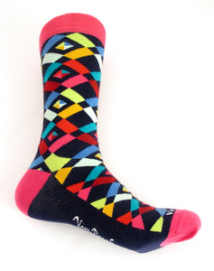 Van Buck Limited Edition Multi-Coloured Geometric Socks