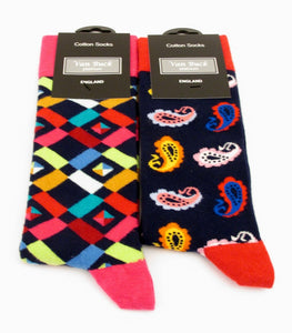 Van Buck Twin Geometric & Paisley Socks Gift Set