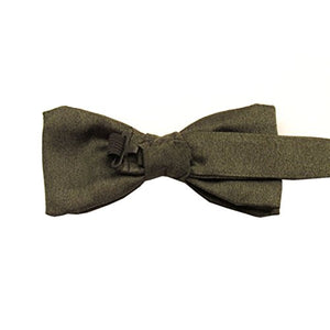 Green Soho Plain Silk Pre-Tied Bow by Van Buck