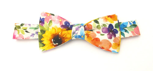 Bright Floral Party Bow by Van Buck