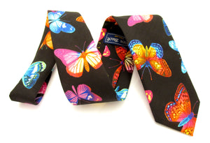 Bold Butterfly Novelty Cotton Tie by Van Buck