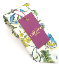Eva Belle Green Cotton Tie Made with Liberty Fabric