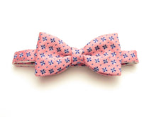 Pink Star Silk Bow Tie by Van Buck