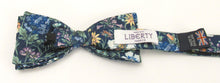 Rachel Navy Silk Bow Tie Made with Liberty Fabric