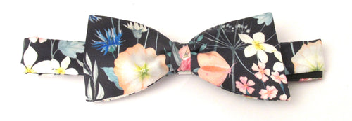 Jude's Floral Pink Silk Bow Tie Made with Liberty Fabric